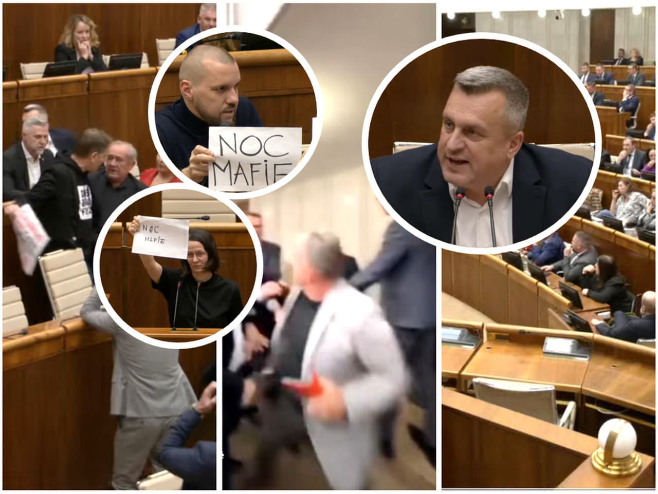 Parlamentná noc plná skandálov: Bitky, nadávky a alkohol